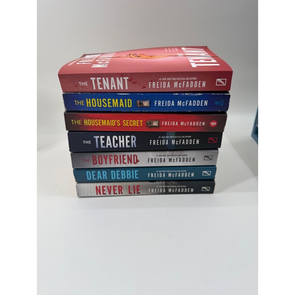 Freida McFadden 7 Book Bundle The Housemaid Teacher Tenant Boyfriend Never Lie